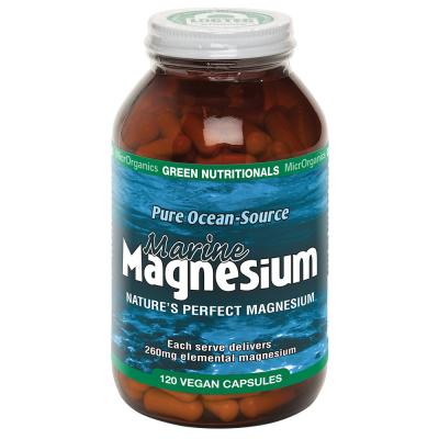 Green Nutritionals Pure Ocean-Source Marine Magnesium 120vc